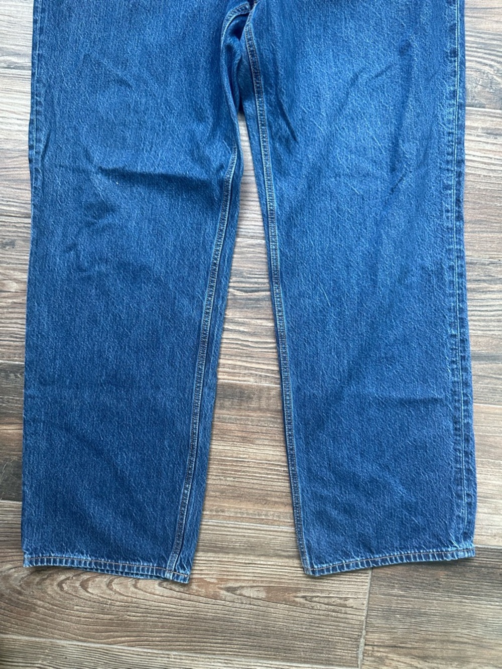Abercrombie & Fitch Straight Leg Jeans  Loose High Rise Classic Blue curve love - Picture 9 of 12